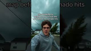 speedwalking my neighborhood to clear the map before the tornado hits