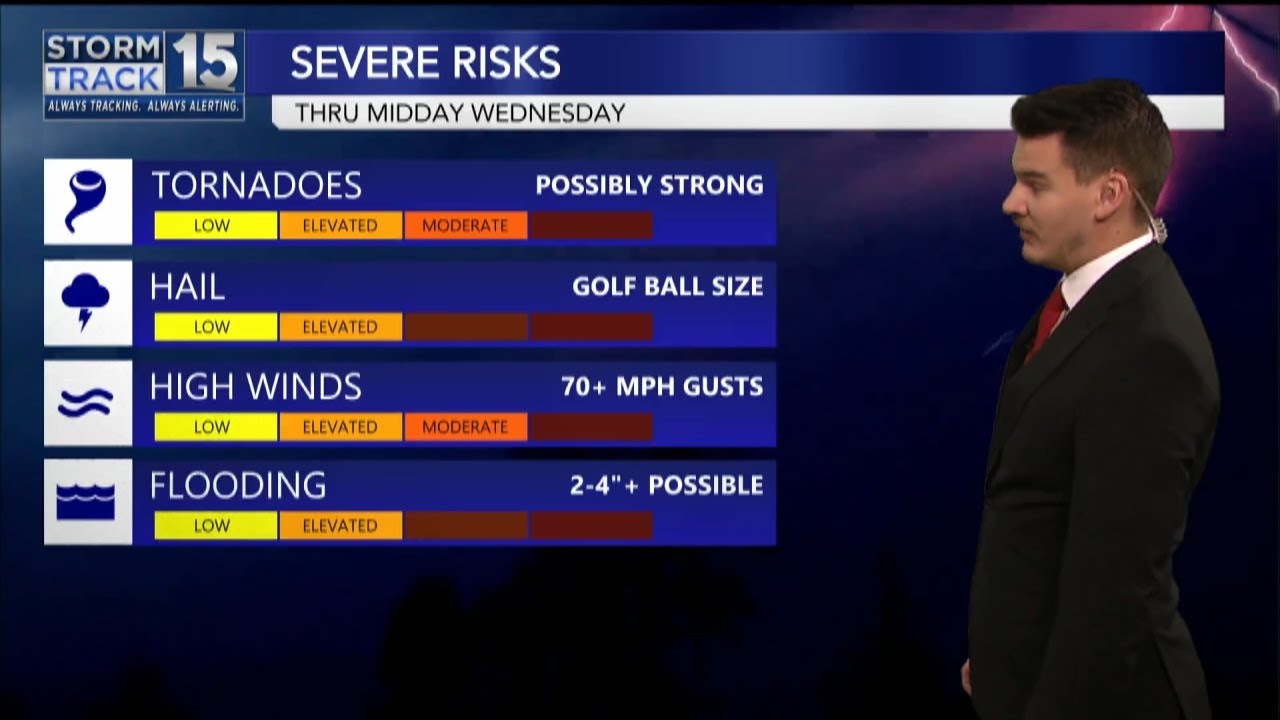 Severe Storms Likely This Morning - YouTube