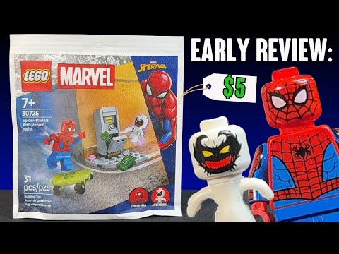 EARLY REVIEW: $5 LEGO Marvel "Spider Man vs Anti Venom Heist" Polybag Set 30725