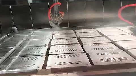 Automatic reciprocating metal plastic spraying and baking integrated machine.