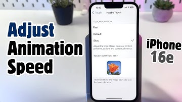 How to Adjust Animation Speed on iPhone 16e - Quick Guide