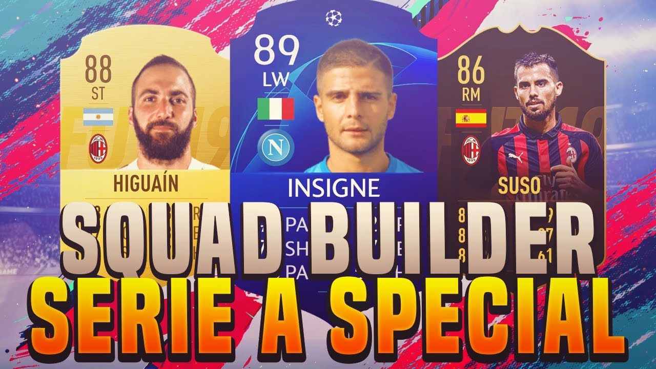 FIFA 19 SQUAD BUILDER SERIE A 450K ULTIMATE TEAM