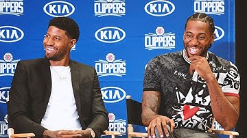 Kawhi Leonard & Paul George Clippers Introduction!