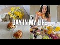 trader joes haul, full day of trader joes meal ideas, new florals, what I eat in a day