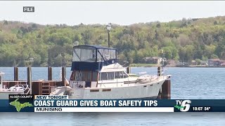 US Coast Guard member gives boat safety tips