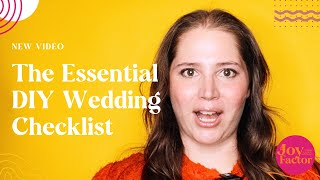 The Essential DIY Wedding Checklist