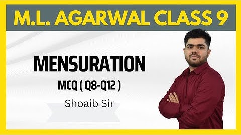 Class 9 | M.L Aggarwal | Mensuration | MCQ | Part 02