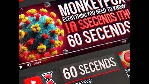 Monkeypox: Everything You Need to Know in 60 Seconds!