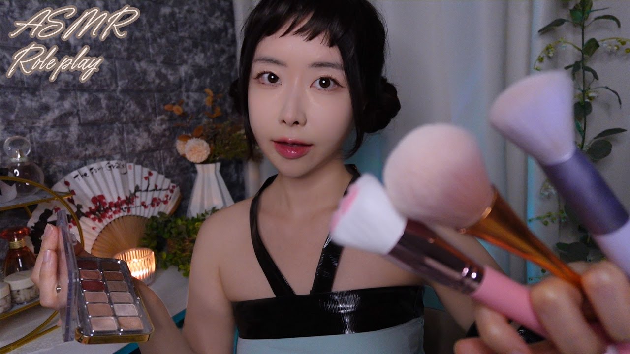 ASMR | KDH Zoey Make up rolaplay for your sleep | 케데헌 조이가 해주는 메이크업 롤플레이 | 후시녹음, 시각적 팅글