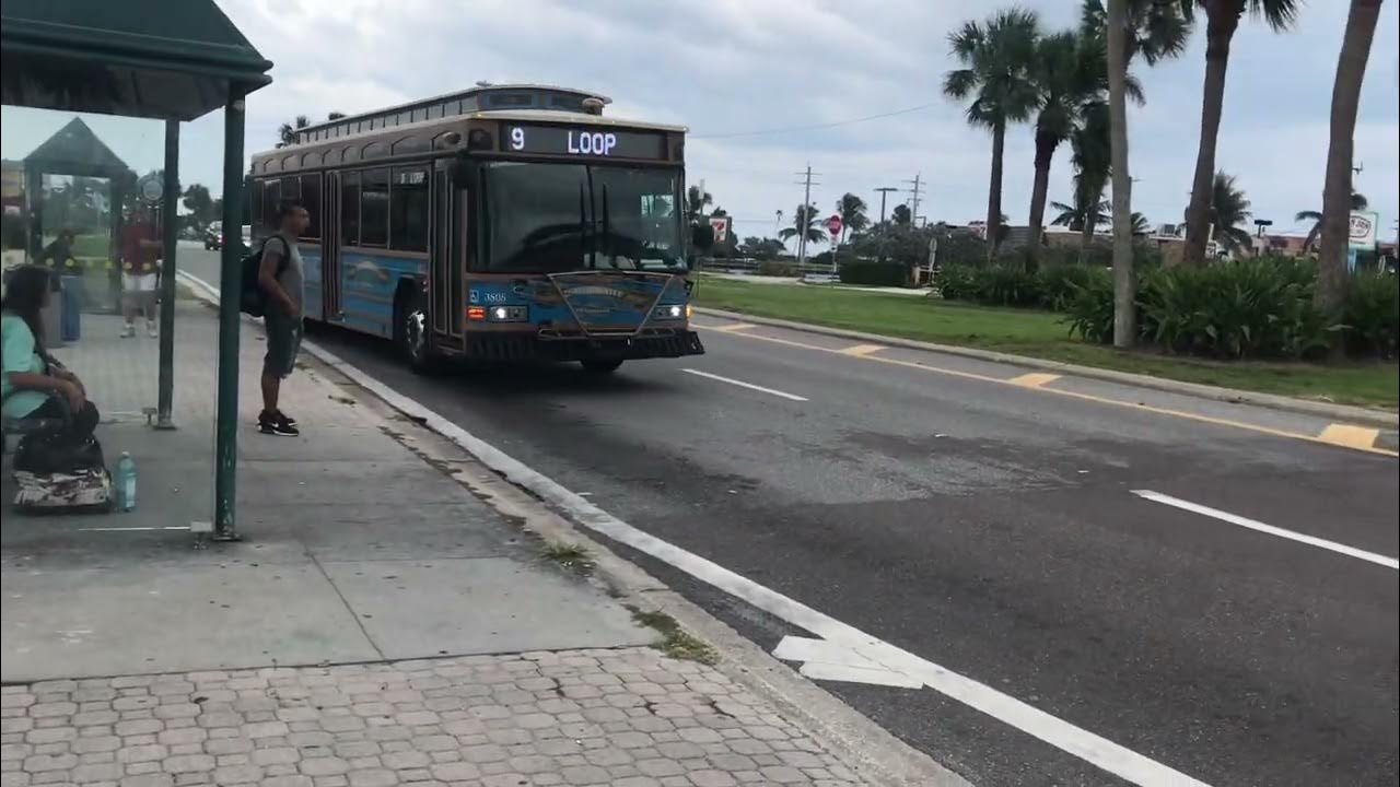 Cocoa beach trolley bus departing YouTube