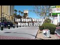 Riding the Las Vegas Strip on March 27, 2020