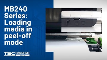 TSC MB240 Series: Loading media in peel-off mode