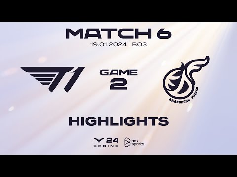 Highlights T1 vs KDF | Game 2 | Tuần 1 Ngày 3 | LCK Mùa Xuân 2024