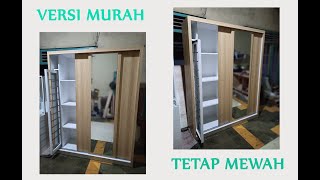 Lemari Siding 3 Pintu dengan Rak Hijab