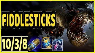 FIDDLESTICKS VS RIVEN - 10/3/8 KDA JUNGLE GAMEPLAY CHALLENGER I