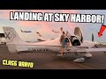 Landing a Cirrus SR20 at Phoenix Sky Harbor PHX (Busy Class Bravo)