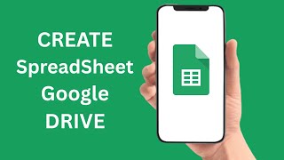 How To Create Spreadsheet In Google Drive - Tutorial