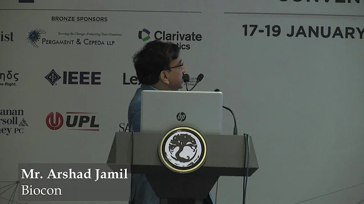 Mr. Arshad Jamil at GIPC 2019, Bengaluru, India