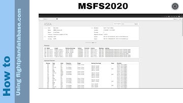 Flight Simulator 2020 - How to - Using flightplandatabase.com