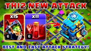 15 Inferno dragon + 11 Skeleton Spell NEW TH12 Attack strategy 