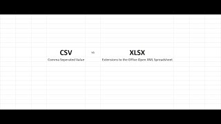 CSV vs XLSX: EX Unit 01 Lesson 01