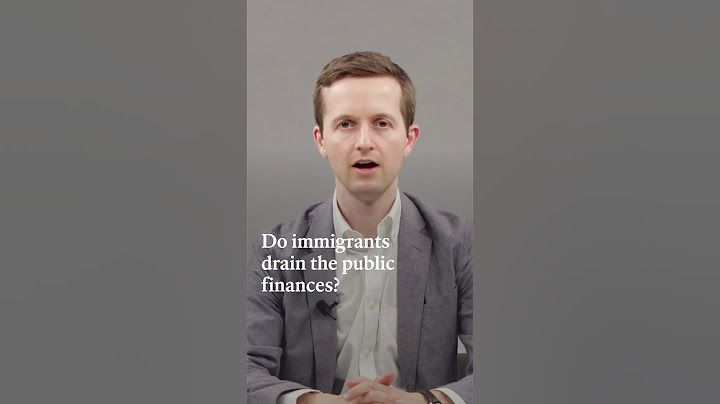 Do immigrants drain the public finances? thumbnail