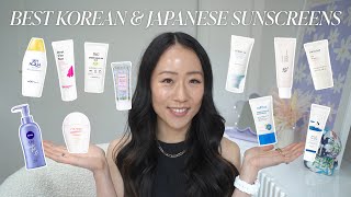 ☀️ Top 10 Korean & Japanese Sunscreens 🇯🇵🇰🇷 | Best Asian Sunscreens with NO white cast or pilling!