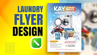 How to create a laundry flyer design in CorelDraw 2020 | Design Tuesday screenshot 4