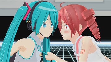 [MMD Talkloid] Miku VS Teto
