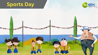 Sports Day Badrinath And Budhdeb Comedy Cartoon Hindi Cartoon Tv Show Kidz