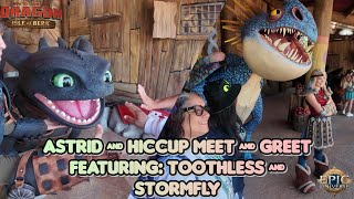 Toothless & Stormfly Meet & Greet Epic Universe How To Train Your Dragon