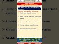 03SS1 Signals and Systems Part A Questions What are the classification of systems
