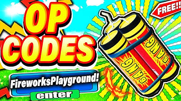 ALL NEW *SECRET CODES* IN ROBLOX FIREWORKS PLAYGROUND (new codes in roblox Fireworks Playground) NEW