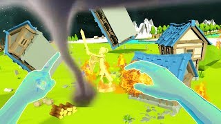 DESTROYING ENTIRE CIVILIZATIONS AS A VR GOD - Deisim VR HTC Vive Gameplay