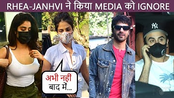 Rhea-Janhvi Ignores Media,Varun