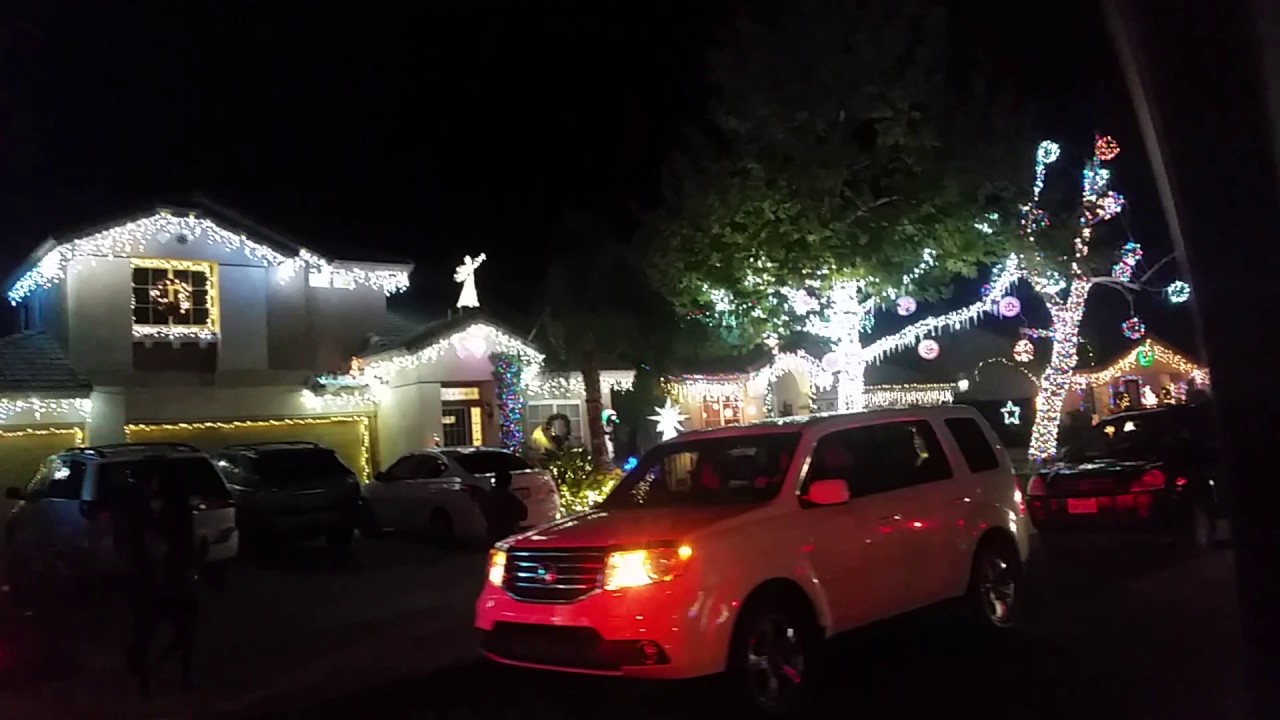 Christmas light show the whole street!! YouTube