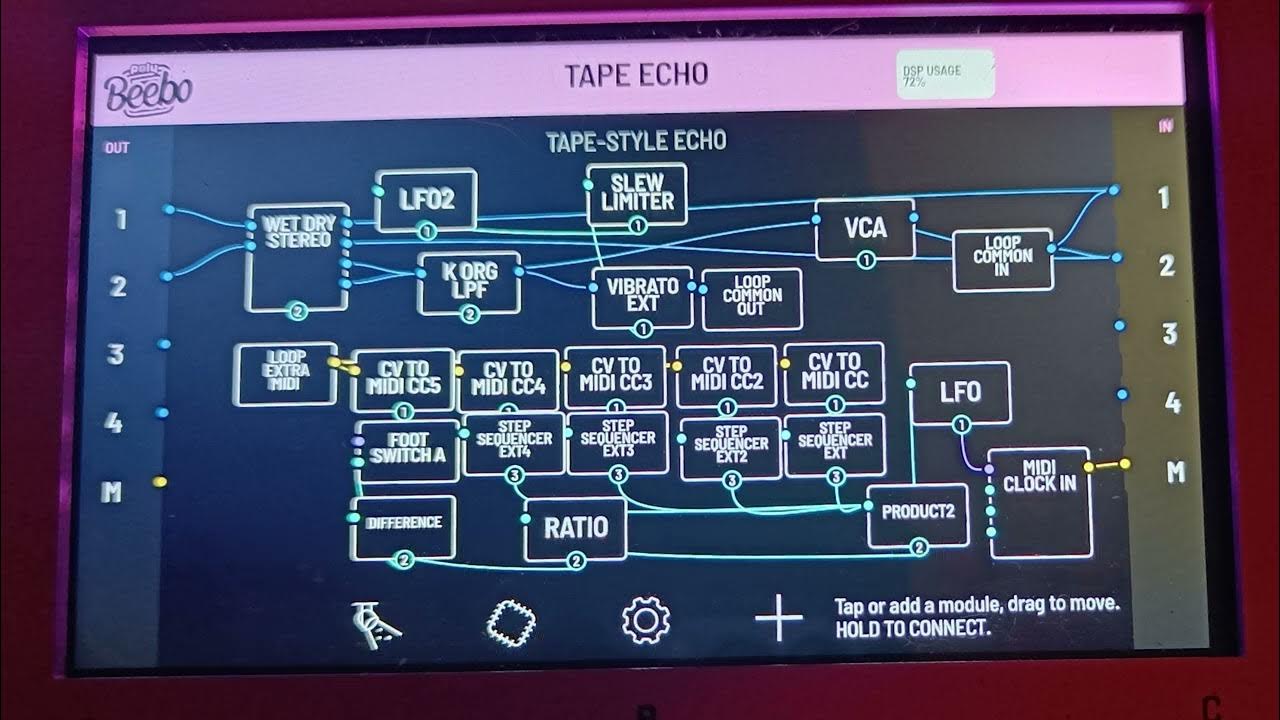 Tape Echo Poly Beebo patch YouTube