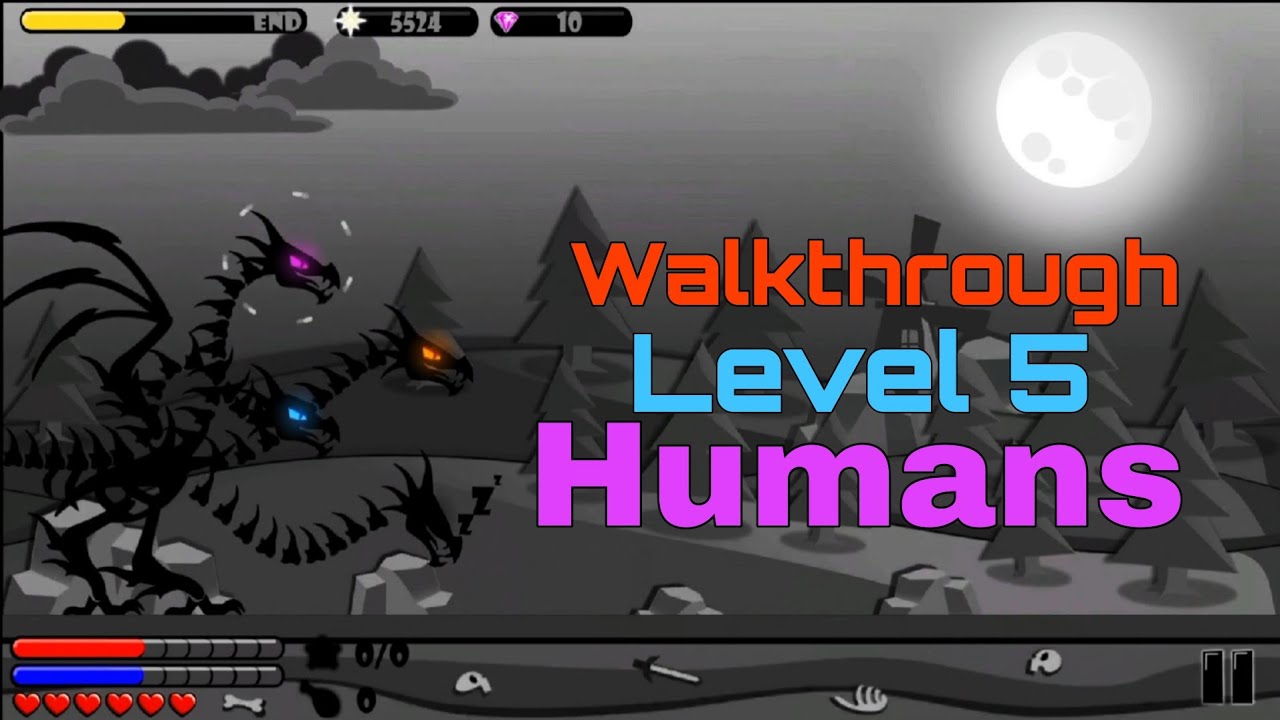 Mad Dragon Defense Android gameplay video Walkthrough Level 5 Humans