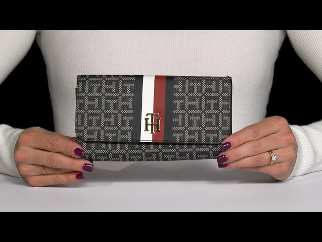 Tommy Hilfiger Rowan II Flap Continental Wallet-Coated Square