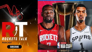 Rockets Vs. Spurs, NBA Cup Reaction, Reed Sheppard Flashes, Rockets Zone Defense!