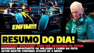 Aston Atrasada, Suspensão Diferentona, Williams Enfim Na Pista E Mais Fórmula 1 Gp Em Casa