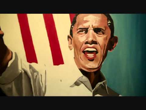 "Someday Has Come" Obama portrait by Scott Jacobs feat. Maynard "Imagine"