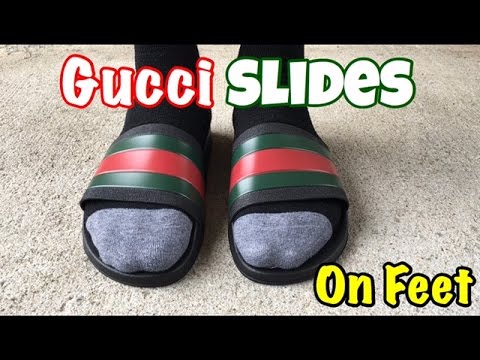 gucci slides wide feet