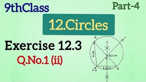 9thClass, Circles, Exercise 12.3, Q.No.1(ii) ‎@mathsworldmakessmartintelu9406 