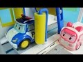 Poli car wash Robocar Poli Tayo bus Pororo car toys play