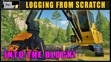 Cutting Into The New Block! - Logging From Scratch 64 - Farming Simulator 2019 - FDR Logging