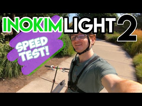 INOKIM LIGHT 2 Electric Scooter - Acceleration & Brake Testing - Satellite GPS Tracked