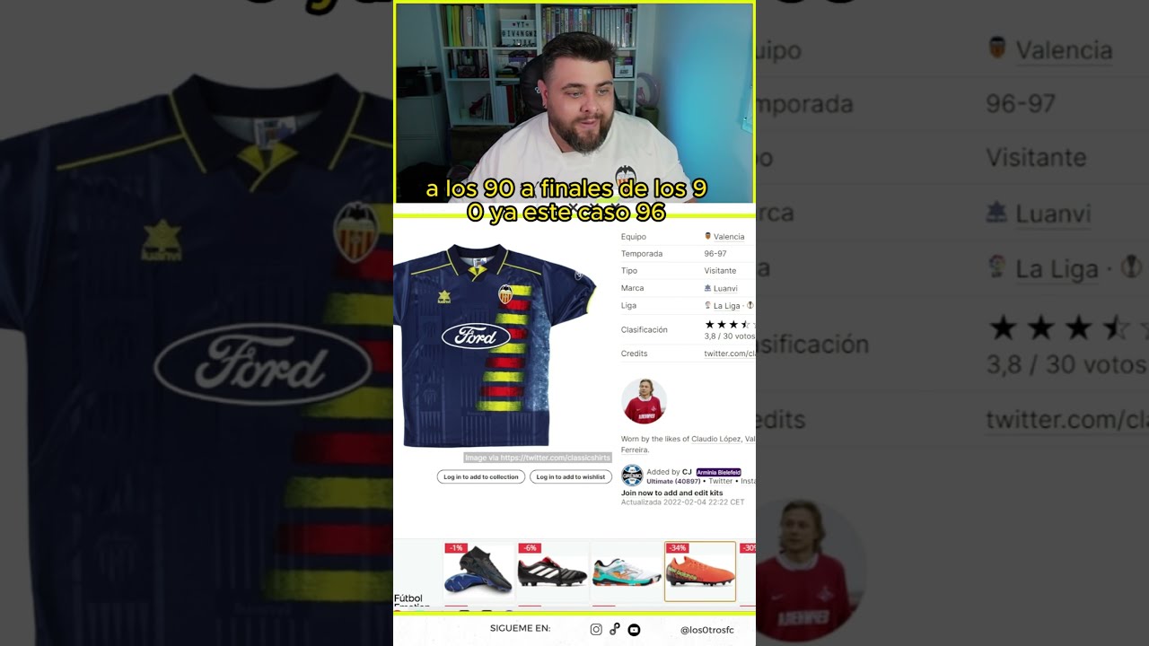 Camiseta retro del Valencia! #laliga #valenciacf #vcf #amunt #limgohome #camisetasdefutbol