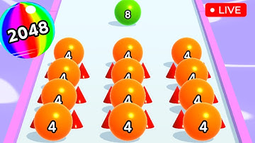 Ball Run 2048 Merge Number Live Gameplay Part -341