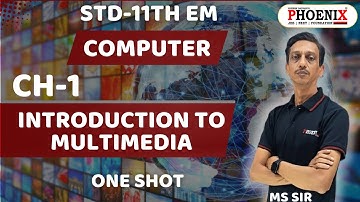 STD 11 TH EM | COMPUTER | CH 1 | INTRODUCTION TO MULTIMEDIA | MS SIR